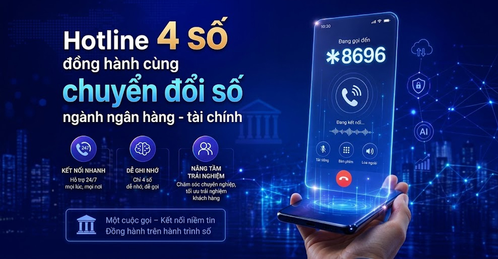 Tăng trải nghiệm khách hàng ngành ngân hàng - tài chính với hotline 4 số